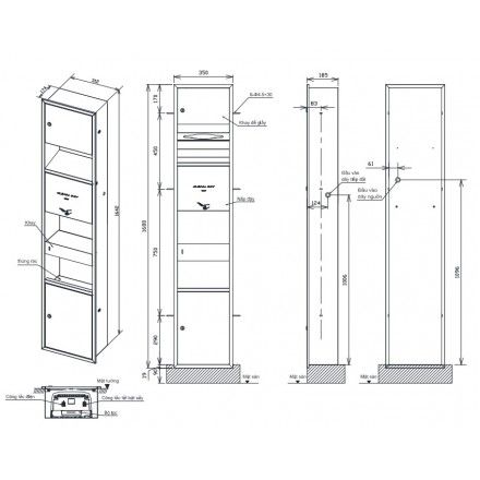 Máy Sấy Tay TOTO TYC602P Âm Tường