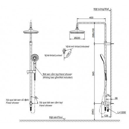 Thân Sen Cây TOTO TBW01002B Nóng Lạnh