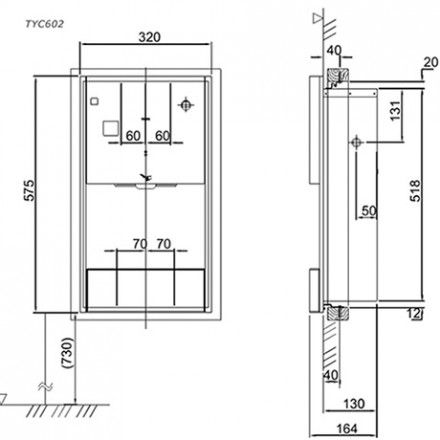 Máy Sấy Tay TOTO TYC602 Âm Tường