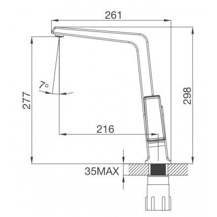 Vòi Bếp Malloca K014C Nóng Lạnh