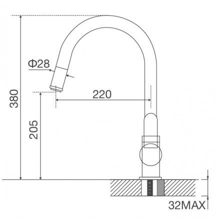 Vòi Bếp Malloca K119T3 Dây Rút Nóng Lạnh