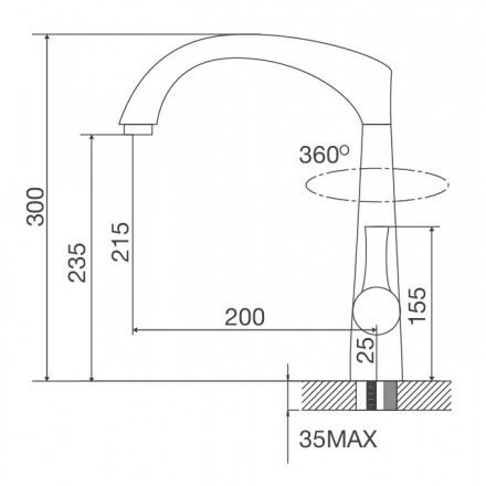 Vòi Bếp Inox Malloca K151T Nóng Lạnh