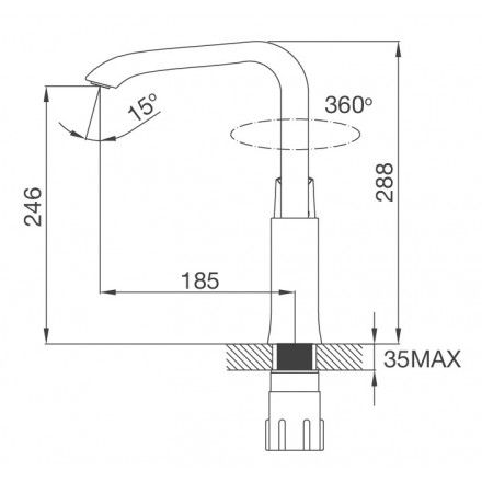 Vòi Bếp Malloca K290C Nóng Lạnh