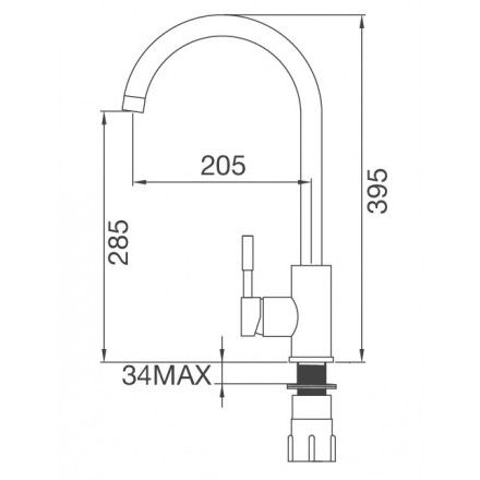 Vòi Bếp Inox Malloca K569-SN Nóng Lạnh