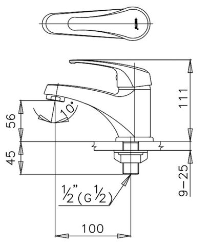 Vòi Lavabo COTTO CT167D Arona Lạnh