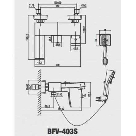 Sen Tắm Inax BFV-403S Nóng Lạnh