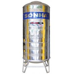 Bồn Nước Sơn Hà Inox 10000L Đứng SUS 304 Phi 1,7m