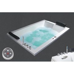 Bồn Tắm Đôi Massage Xây Có Đèn CAESAR MT7180C