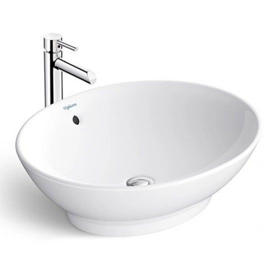 Chậu Rửa Mặt Lavabo Viglacera BS415 Đặt Bàn Đá Oval