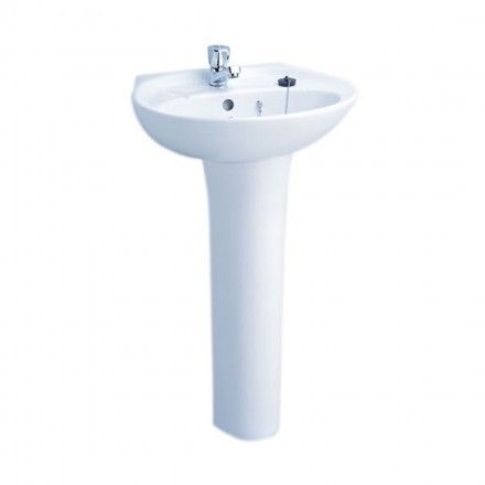 Chậu Lavabo Treo Tường COTTO C013/C404 Kensington 20 Chân Dài