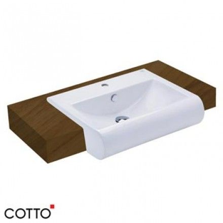 Chậu Rửa Mặt Lavabo COTTO C02237 Riviera Dương Vành