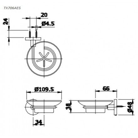 Giá Đựng Xà Bông TOTO TX706AES