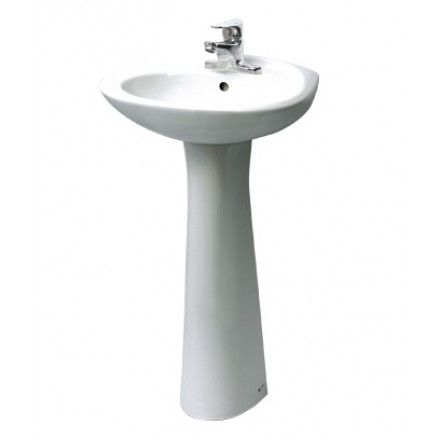 Chậu Lavabo Treo Tường Inax L-284V/L-284VD Kèm Chân Dài