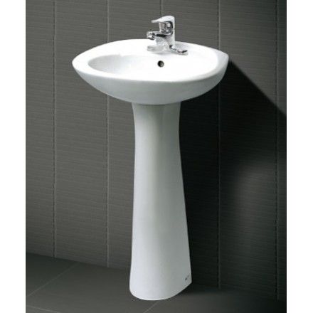 Chậu Lavabo Treo Tường Inax L-284V/L-284VD Kèm Chân Dài