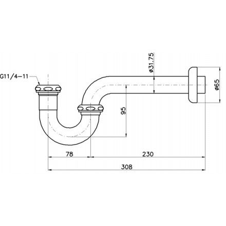 Ống Xả Nước Co Chữ P TOTO TVLF401