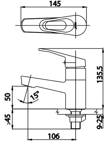 Vòi Lavabo COTTO CT1165AE(HM) NEXT II Lạnh