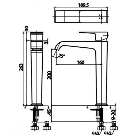 Vòi Lavabo COTTO CT2191A Nóng Lạnh