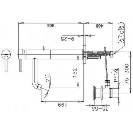 Vòi Lavabo COTTO CT542AY Anthony Nóng Lạnh