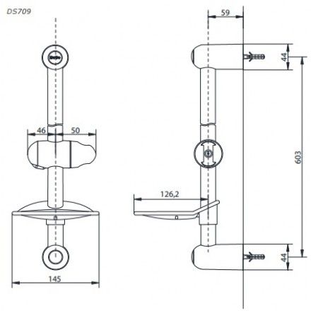 Thanh Trượt Sen Tắm TOTO DS709R