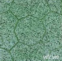 Gạch Vỉa Hè 40x40 Terrazzo Da Banh Xanh