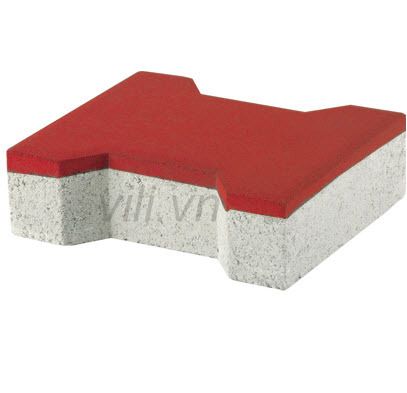 Gạch Vỉa Hè Terrazzo Chử I Đỏ