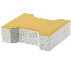 Gạch Vỉa Hè Terrazzo Chử I Vàng