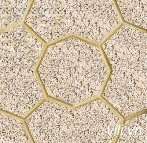 Gạch Vỉa Hè 40x40 Terrazzo Da Banh Vàng