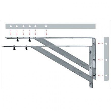 Giá Đỡ Lavabo Âm Bàn Caesar BF442-5