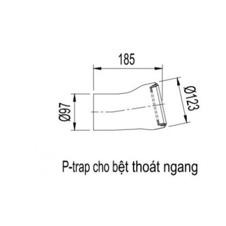 Bộ Ống Xả Bồn Cầu Chữ P Inax CF-11SV