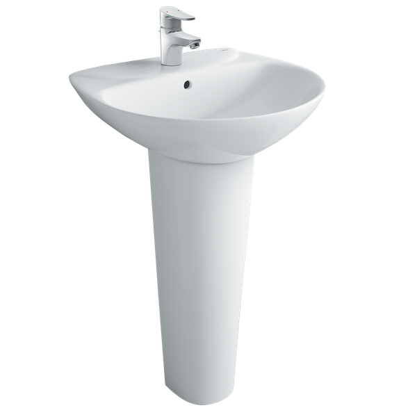 Chậu Lavabo Treo Tường Inax L-285V/L-288VD Kèm Chân Dài