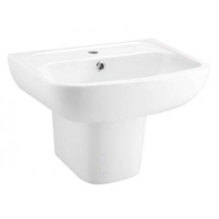 Chậu Lavabo Treo Tường COTTO C0141/C4241 Brio Chân Ngắn