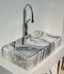 Chậu rửa lavabo đá tự nhiên LD12 đặt bàn