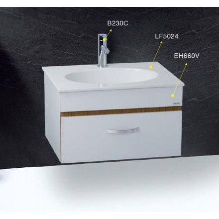 Chậu Rửa Lavabo Liền Bàn CAESAR LF5024