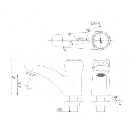 Vòi Nước Lạnh Lavabo Inax LFV-12A