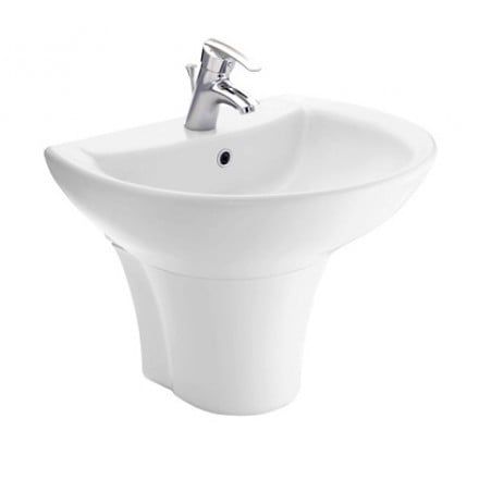 Chậu Lavabo TOTO LT942CK/PT942HFK Treo Tường Chân Ngắn