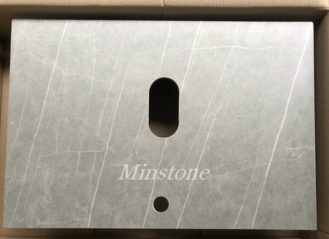Bàn đá lavabo Minstone MCT301 70x47x12cm xám chống trầy