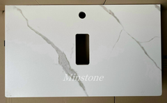 Bàn đá lavabo Minstone MCT302 70x47x12cm Trắng chống trầy