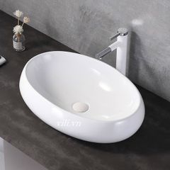 Chậu lavabo đặt bàn YOLO ML6415 tròn Oval