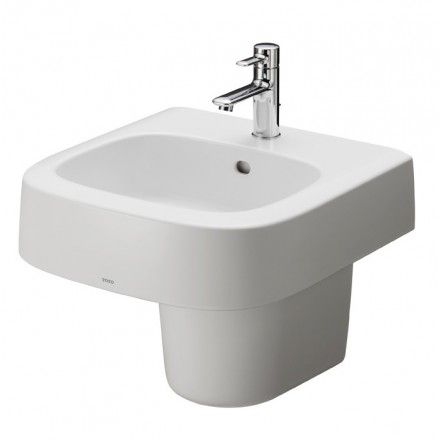 Chậu Lavabo TOTO LHT767CR Treo Tường Chân Ngắn