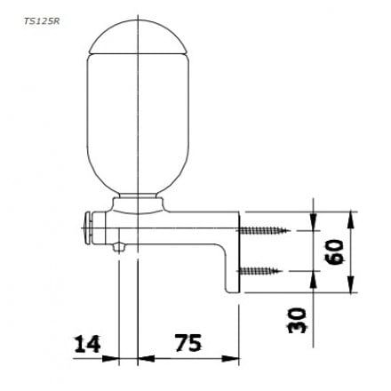 Hộp Đựng Xà Phòng TOTO TS125R Gắn Tường