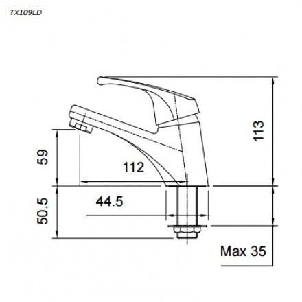 Vòi Chậu Rửa TOTO TX109LD Lạnh