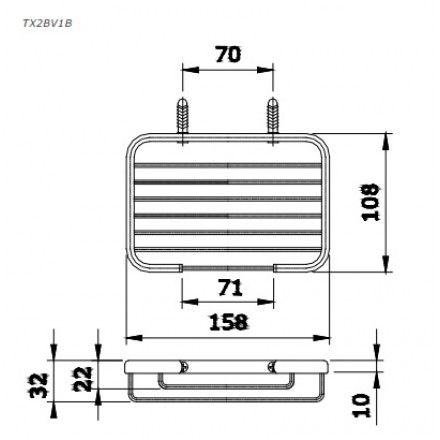 Khay Đựng Xà Bông TOTO TX2BV1B