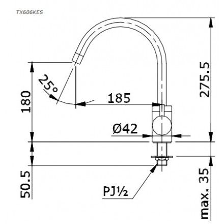 Vòi Rửa Chén TOTO TX606KES Lạnh