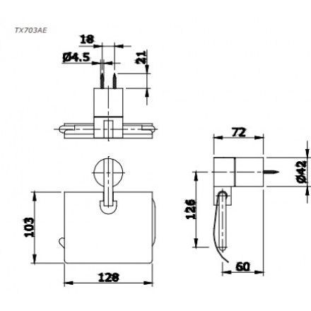 Hộp Đựng Giấy Vệ Sinh TOTO TX703AE