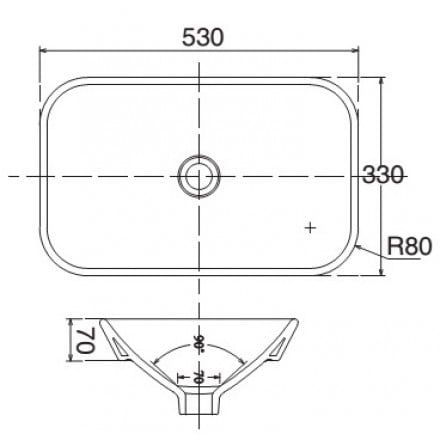 Chậu rửa lavabo Viglacera V28 đặt bàn