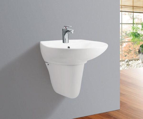 Chậu chân lavabo Viglacera V39 Treo Tường