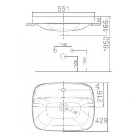 Chậu rửa lavabo American VF-0420 đặt bàn Signature