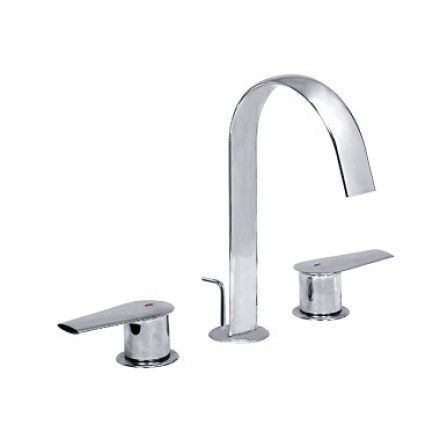 Vòi Lavabo Inax LFV-7100B Van Nóng Lạnh Riêng 3 Lỗ