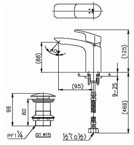 Vòi Lavabo COTTO CT2031A Soprano Nóng Lạnh