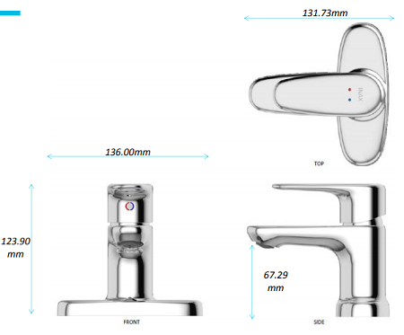 Vòi chậu rửa Lavabo nóng lạnh Inax LFV-1111S